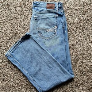 BKE Buckle Tyler* mens faded light denim blue jeans - 38R